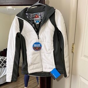 Columbia White and Dark Gray Jacket